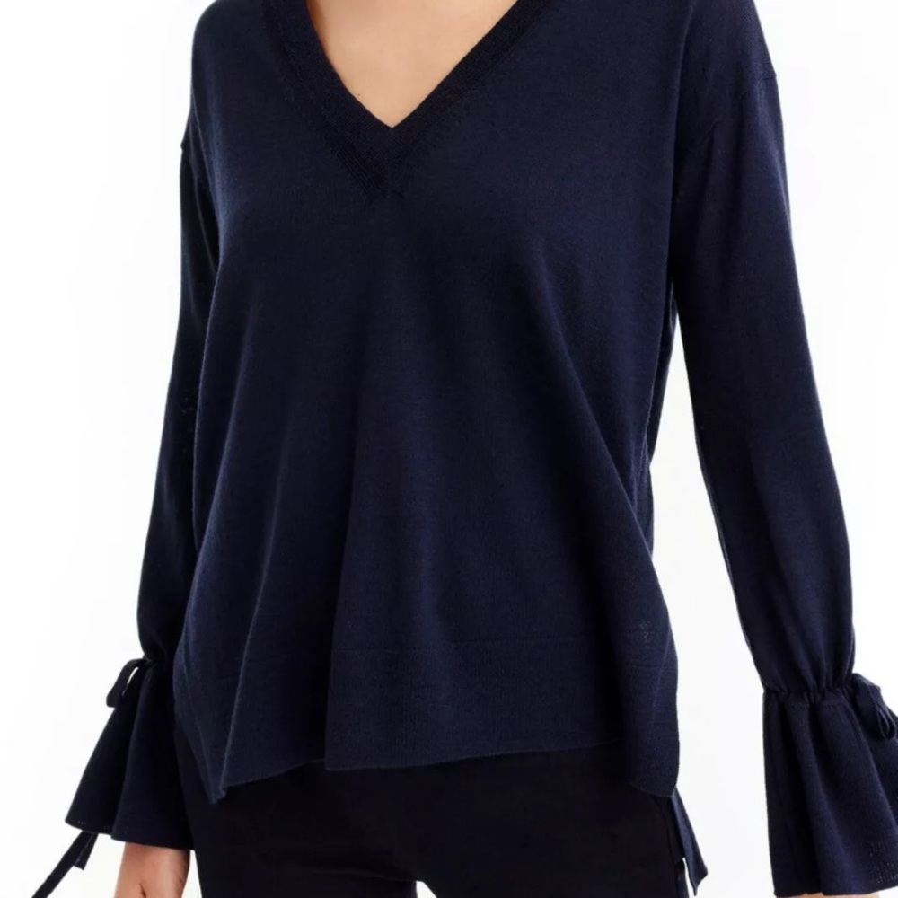 J.Crew Merino wool bell sleeve sweater